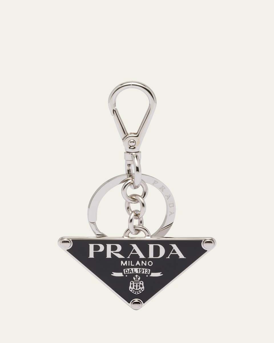 Triangle Enamel Keychain